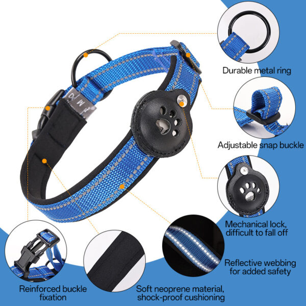Reflective GPS Dog Collar
