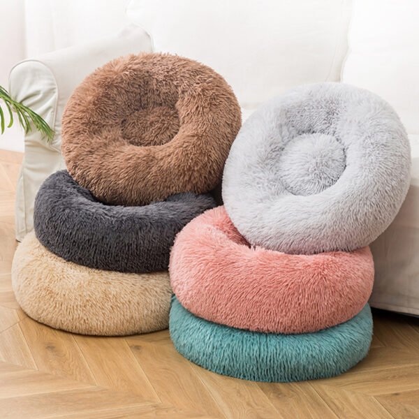 Calming Dog Bed & Cat Bed Anti-anxiety Small Pet Bedding Donut Dog Cuddler Bed Pet Products Bed For Dogs And Cats