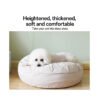 fluffy round dog bed