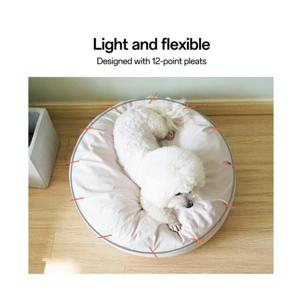 round orthopedic dog bed