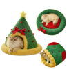 Christmas cat bed