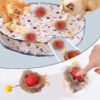 Rechargeable Electric Indoor Interactive Cat Toy Kitten Motion-Activated Hide Seek Toy with Plastic Hiding Cover Ex